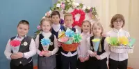 Видеопоздравление от учеников начальной школы с Международным женским днем